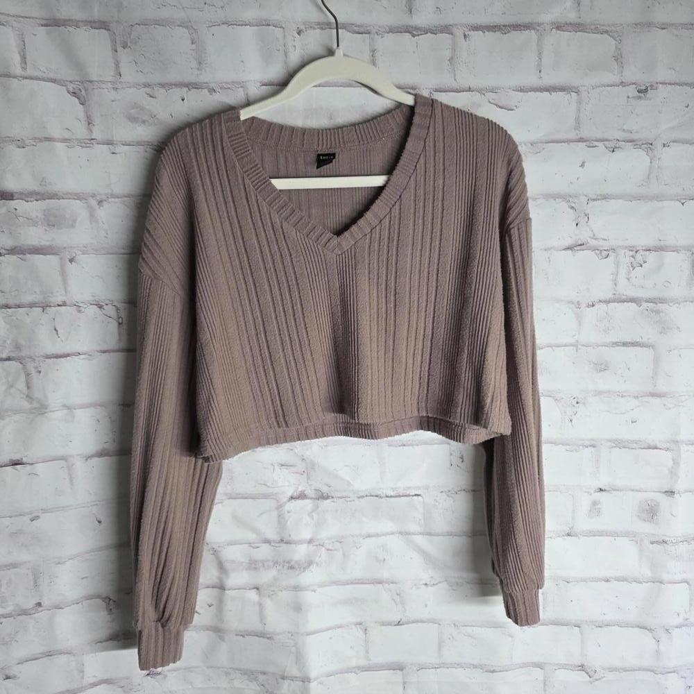 Light Purple Crop Sweater